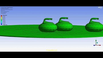 ANSYS WB Explicit Dynamics FEA - Impact simulation in the game of curling