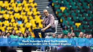 Youth Volunteers Meet The President | Interactive session with President Kagame
