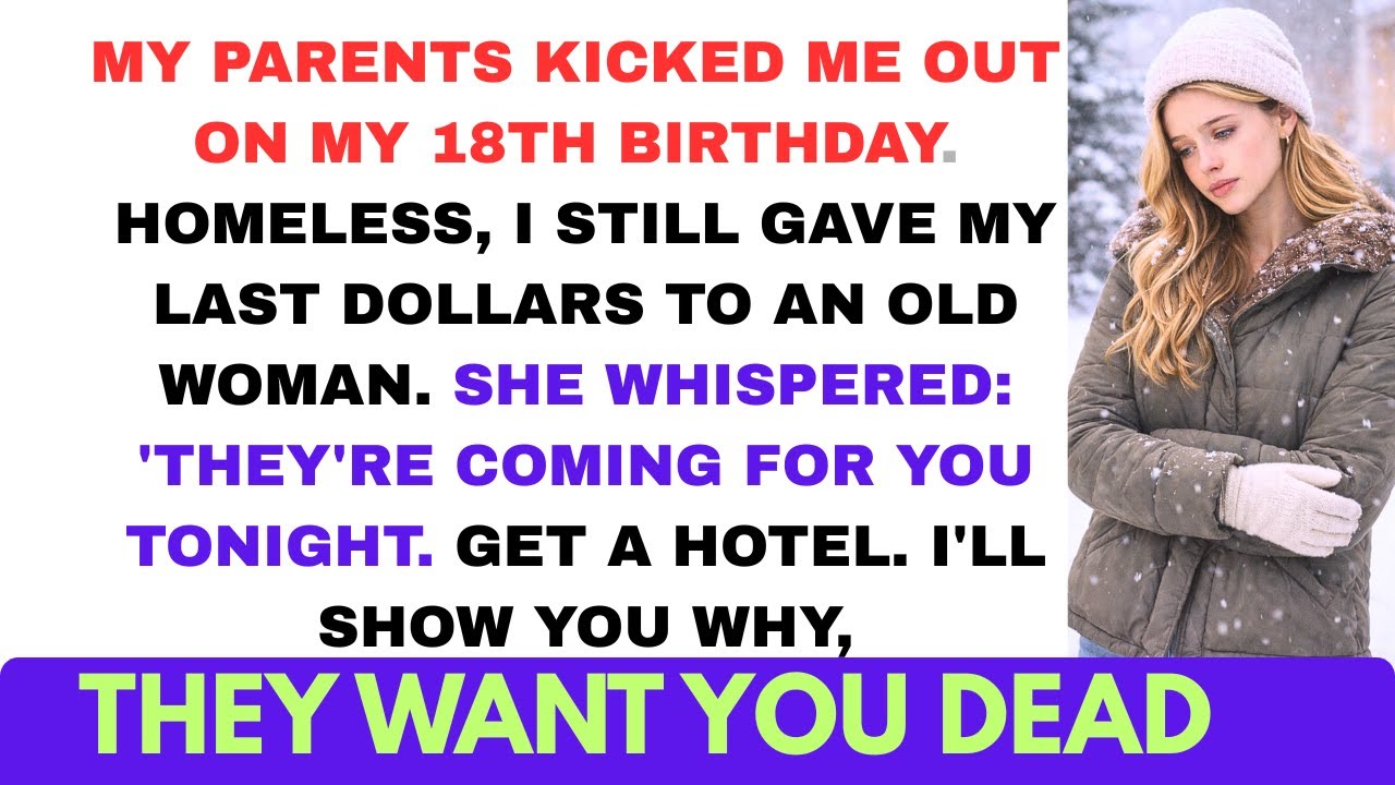 My Family Abandoned Me in a Blizzard at 18 Birthday.. Her Warning Changed Everything..