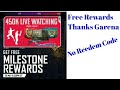 Completed 450k live watchingfree rewards from garena free fire electrifying gaming