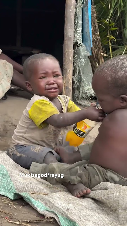 African children crying for juice