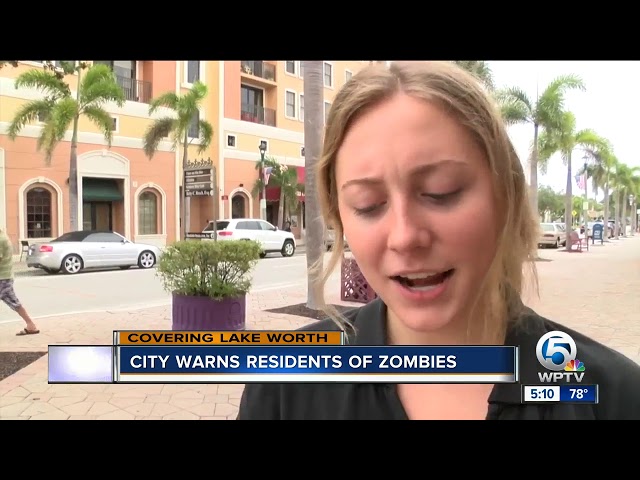 Florida city warns of 'extreme zombie activity' during power outage, Florida
