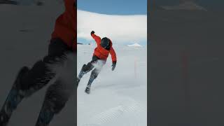 How to Lazyboy off a Jump on Skis | #shorts