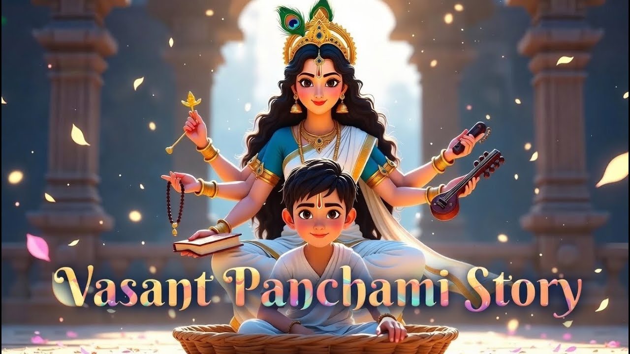 Vasant Panchami Story। Anchery Moral Cartoons । माँ सरस्वती की पाठशाला | Maa Sarswati Ki Pathshala