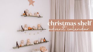 Making Christmas Advent Calendar Shelves