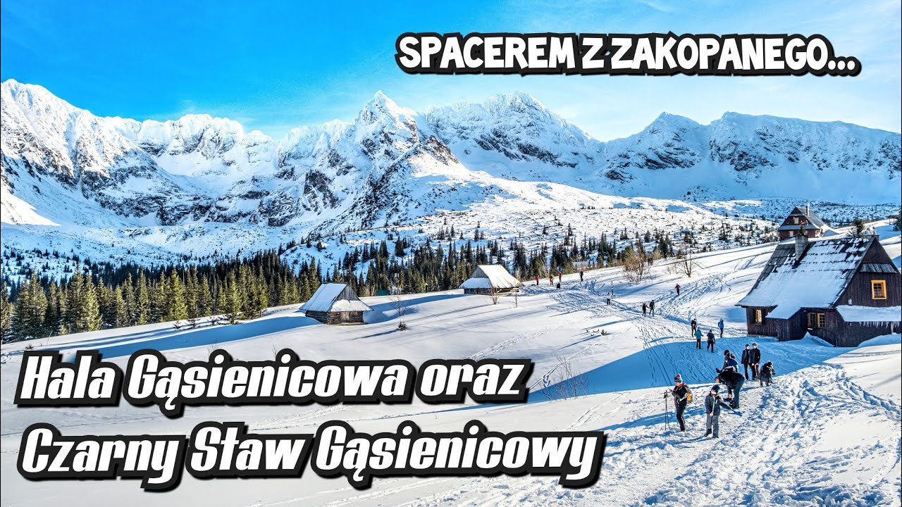 HALA GĄSIENICOWA i CZARNY STAW GĄSIENICOWY na pieszo z Zakopanego-w pięknej zimowej aurze [10.02.22]
