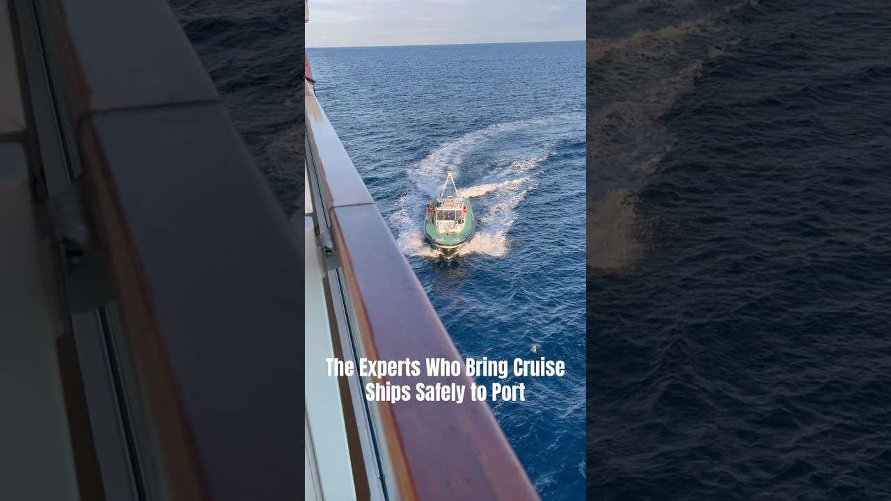 Pilots On Board! Watch This Precision Cruise Ship Arrival 🚢⚓ #CruiseShip #HarborPilot #CruiseLife