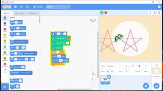 Drawing a Star using Scratch