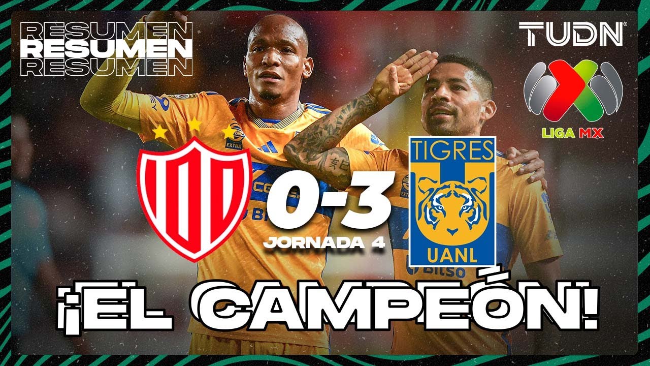 Resumen y goles | Necaxa 0-3 Tigres | AP2023-J4 | Liga Mx | TUDN - YouTube