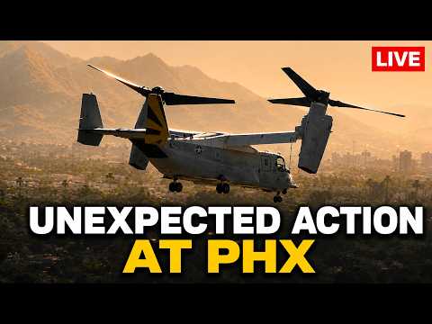 Unexpected Action at PHX! US Navy CMV-22B Osprey!