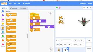 Scratch Chapter 1 : Lesson 2:  Cat Bat Story screenshot 4