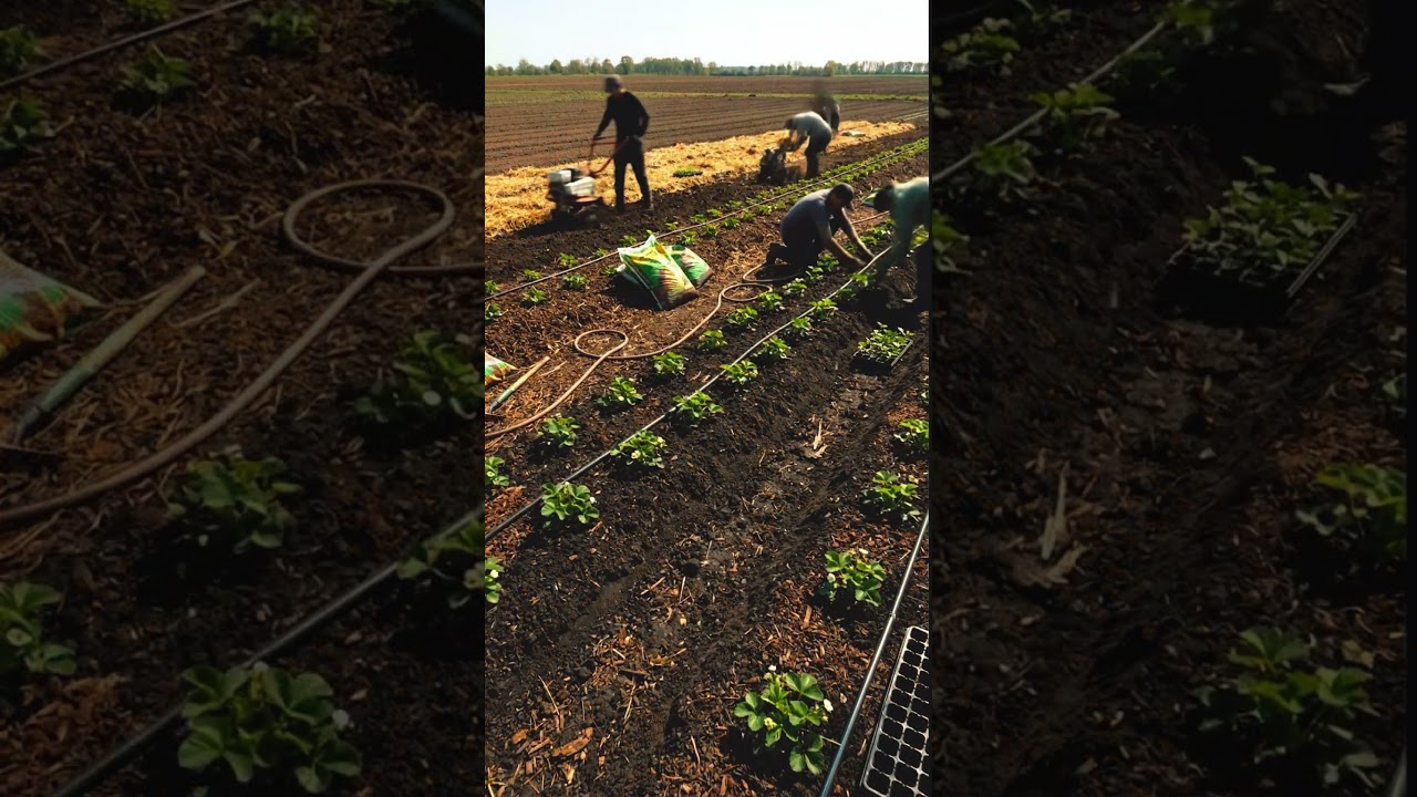 Hard Clay Soil → Strawberry Farm 