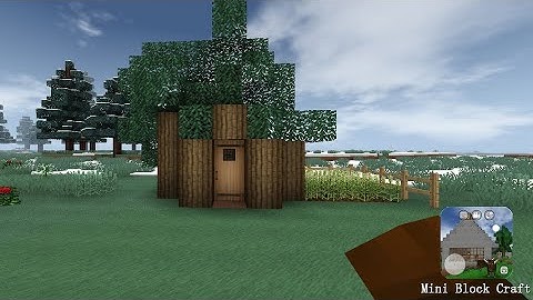 Mini block craft || How to build a simple survival house || part-18 ||