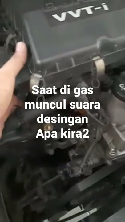 saat di gas muncul suara aneh..