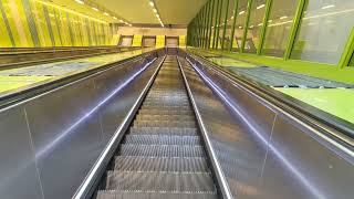 Sweden, Stockholm, Hallunda Subway Station, 1X escalator