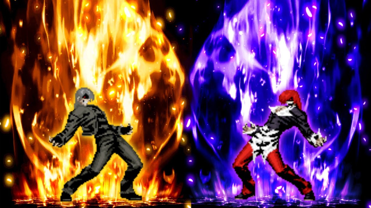 [KOF Mugen] Element Kyo Vs. Element Iori - YouTube