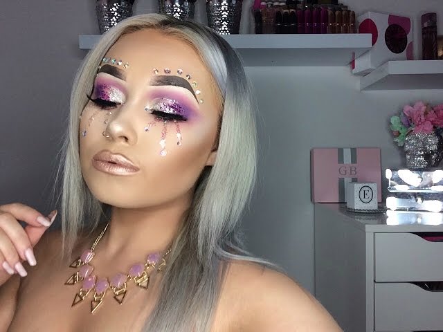 Fun & Sparkly Festival Makeup Tutorial for Coachella