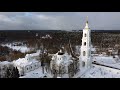 Николо-Берлюковский монастырь с птичьего полета - 4K