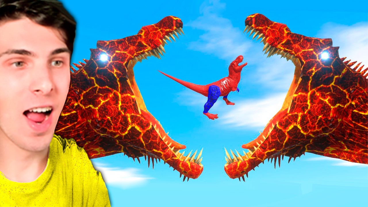 LAVA TREX vs SPINOSAURIO Batalla de Dinousarios (ARBS)