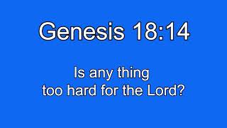 Match Highlights Genesis 18:14 (Simplified Song)