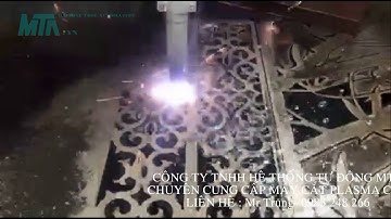 Máy cắt Plasma CNC cắt hoa văn cửa cổng sắt thép mỹ thuật