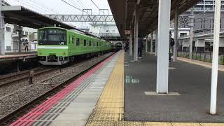 201系ND612 F普通 おおさか東線経由新大阪行き 久宝寺到着