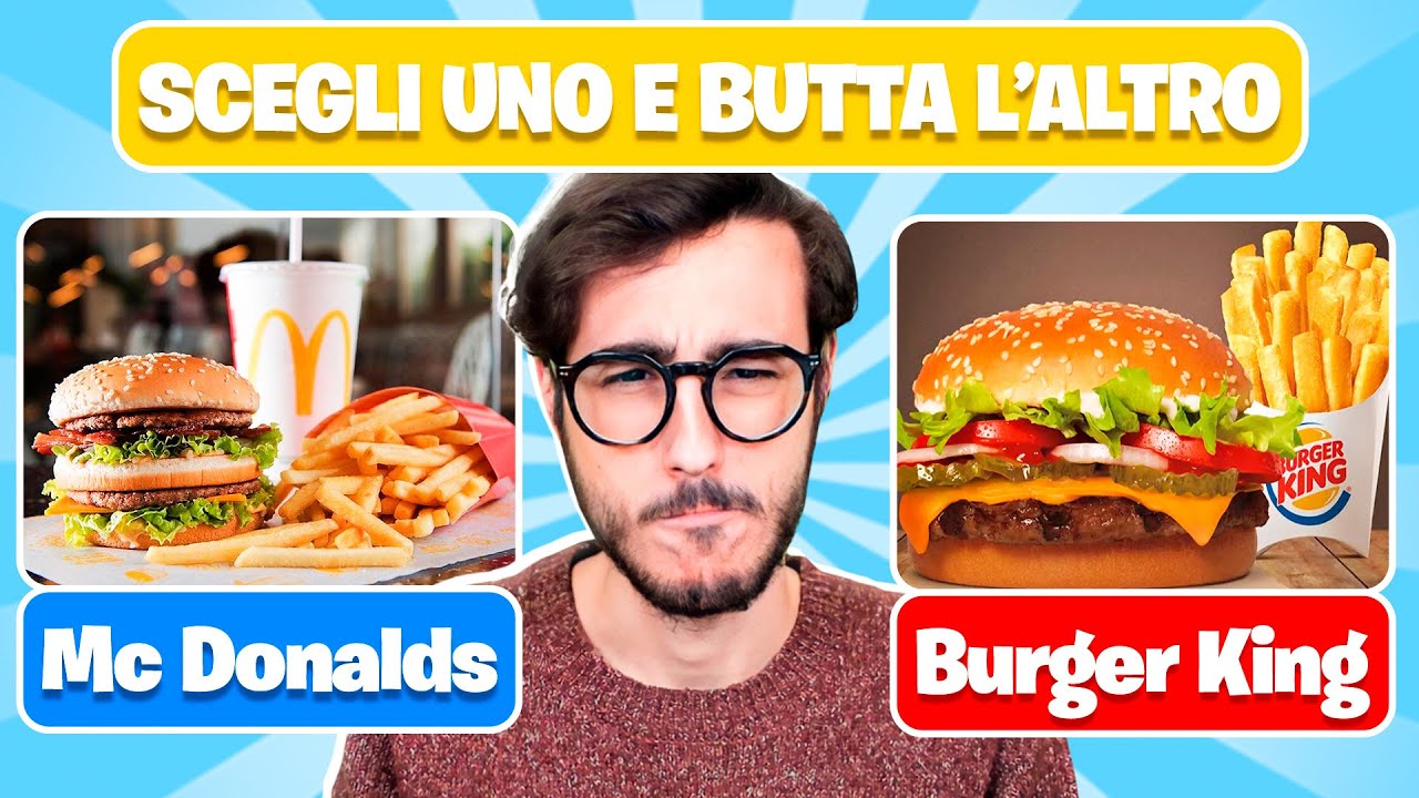 SCEGLI UNO E BUTTA L'ALTRO CON IL CIBO SPAZZATURA!