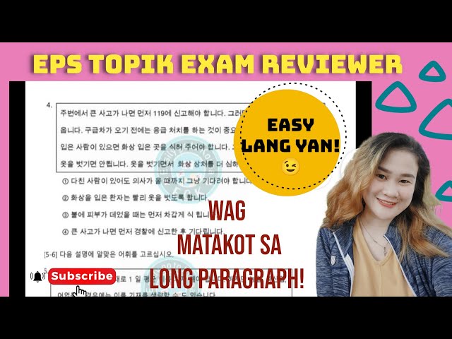 EPS TOPIK EXAM PBT KLT19 REVIEW| LONG PARAGRAPH? EASY LANG YAN! class=