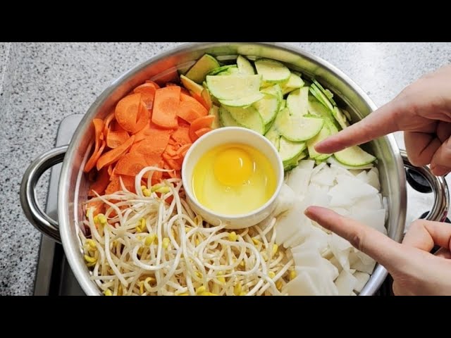 모둠 채소찜 비빔밥
