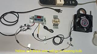 How to setup DIY Egg Incubator Temperature Controller step by step XH-W3001