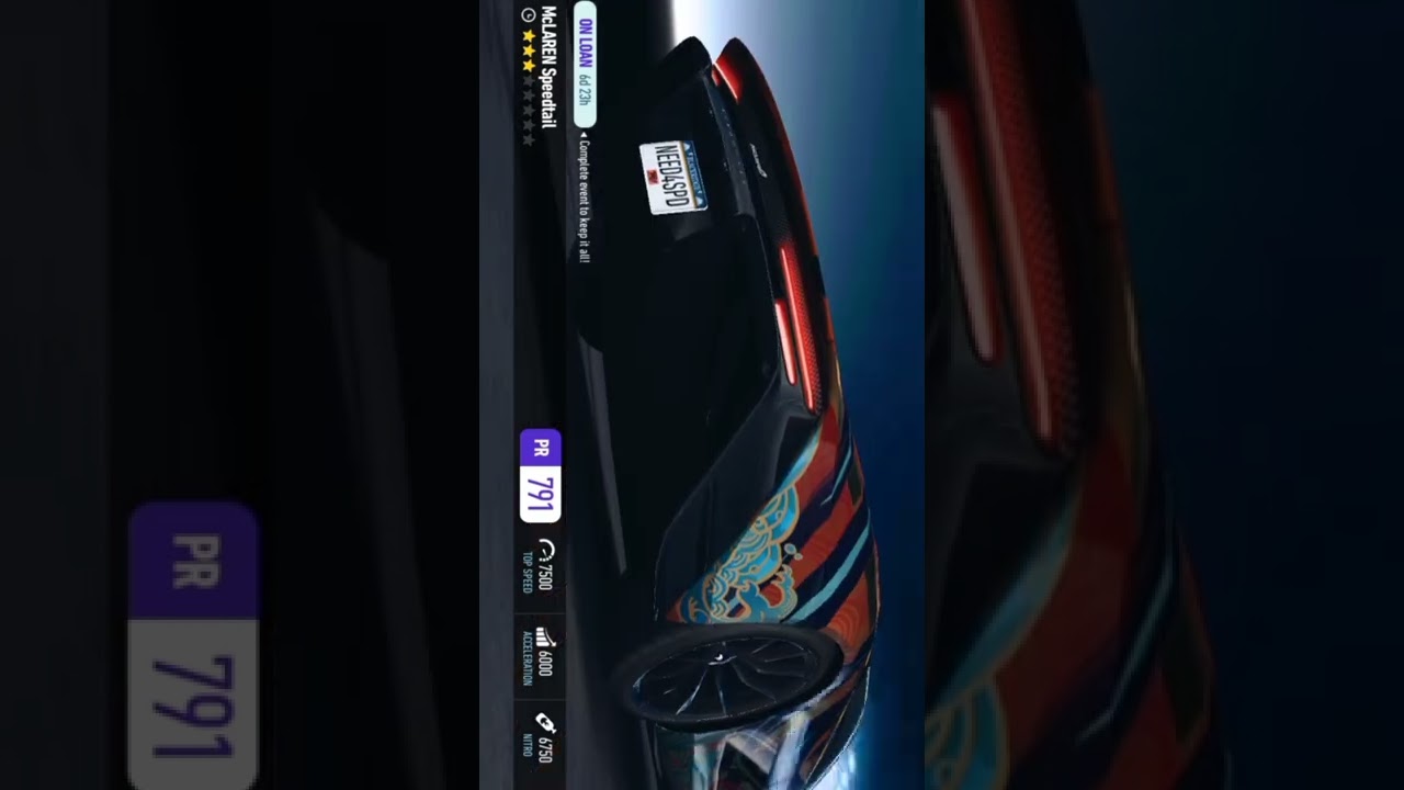 New car unlocked [ McLaren speedtail ] 