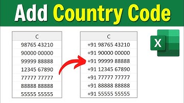 How to Add Country Code Before a Number in Excel | Add 91 Before the Number in Excel