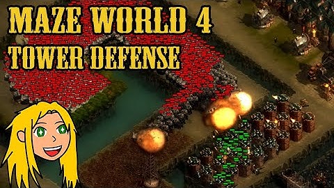Maze World Tower Defense 4 - Custom Map - They Are Billions - No Pause