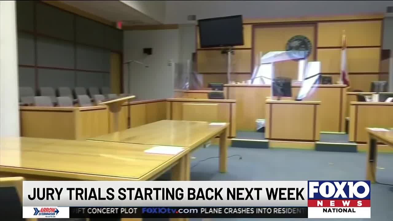 Jury trials starting next week in Mobile - YouTube