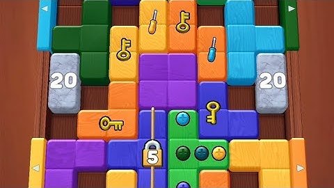 Wood Away Block Jam Level 95 Game Walkthrough Solution