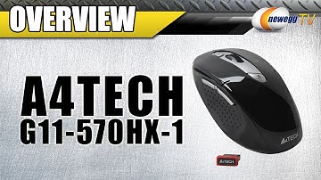 A4Tech G11-570HX-1 Black 7 Buttons 1 x Wheel USB RF Wireless 2000 dpi Mouse Overview - Newegg TV