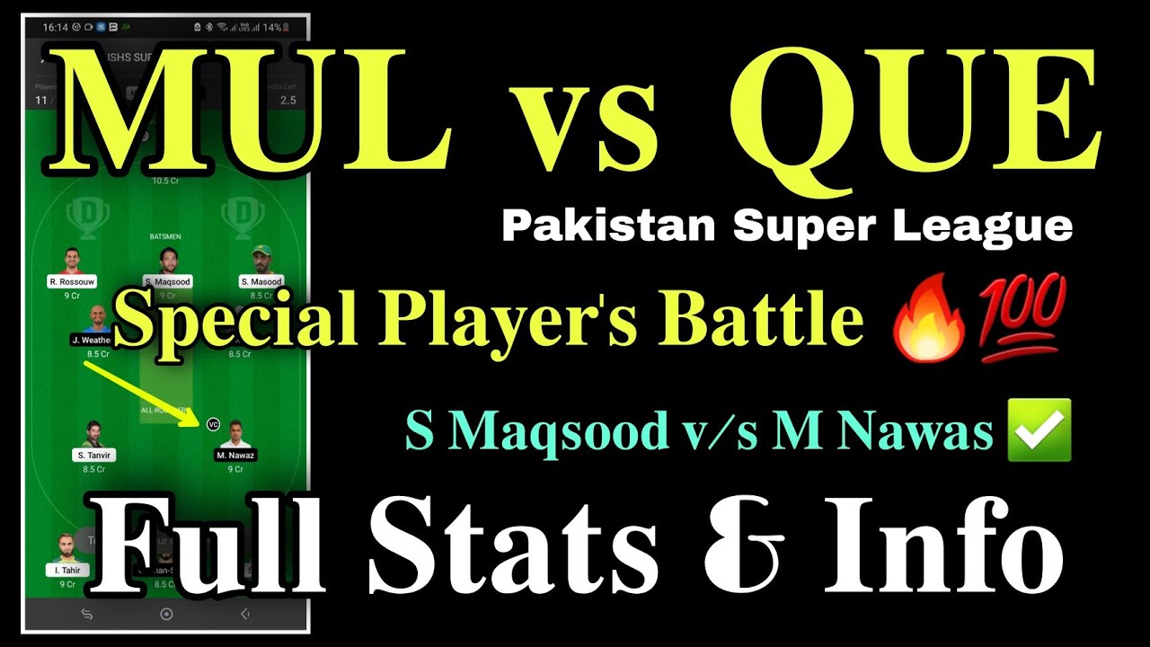 MUL vs QUE Dream 11 Prediction | MUL vs QUE Dream 11 | MUL vs QUE