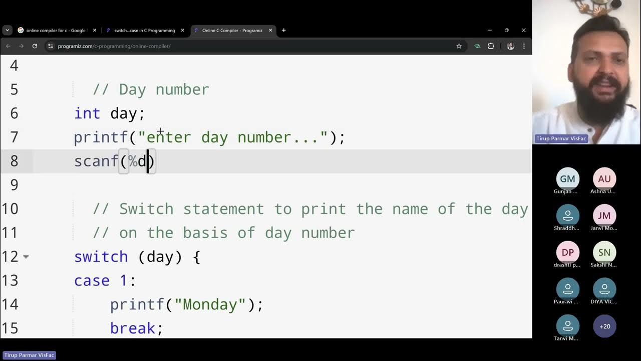 Lec2 - IF-else, Switch case & Functions in C - YouTube
