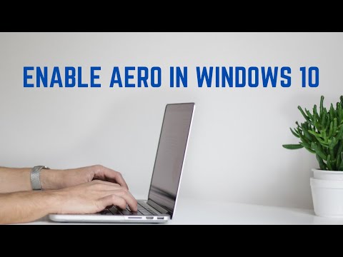 Video: Hvordan Deaktivere Aero-grensesnittet