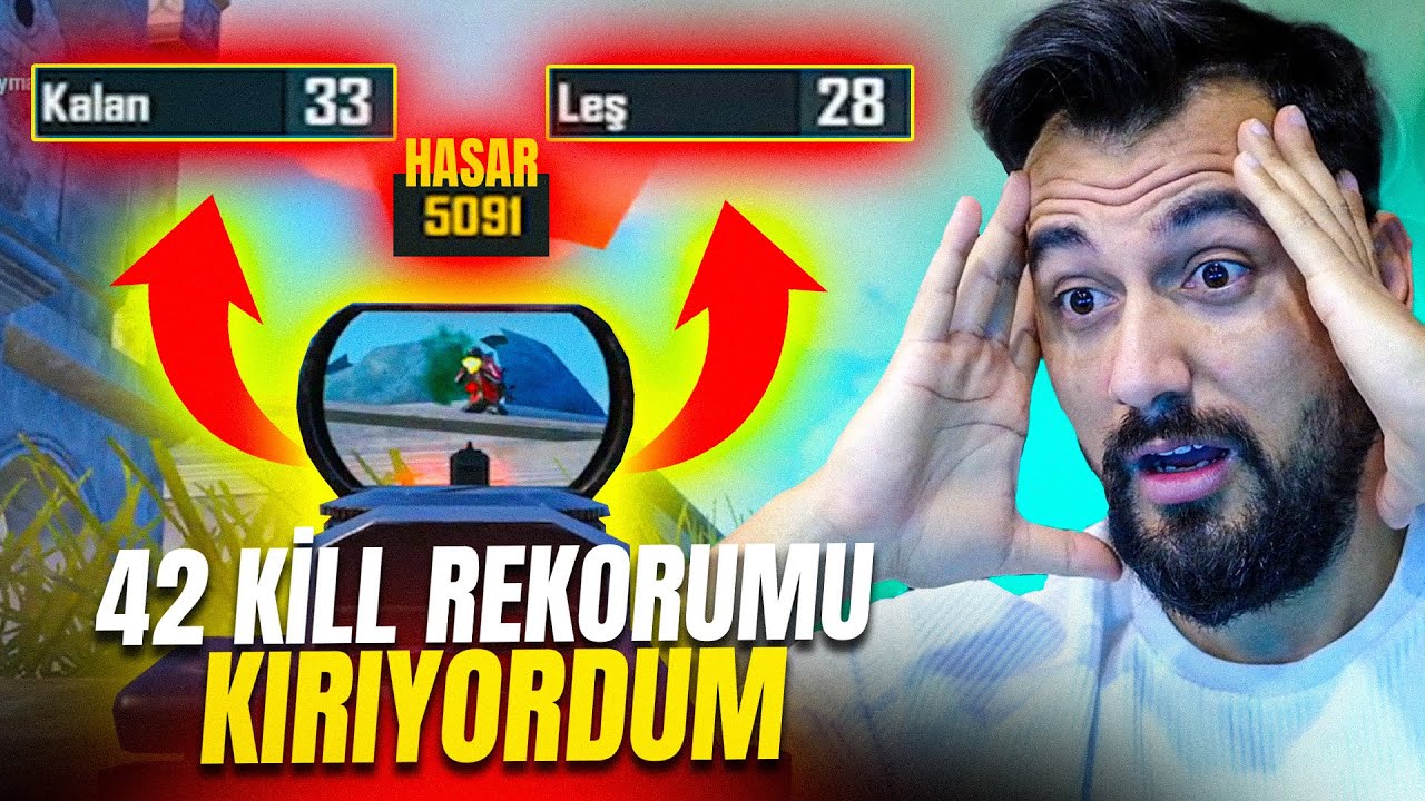 42 KİLL REKORUMU AZ DAHA KIRIYORDUM 😮 / Pubg Mobile