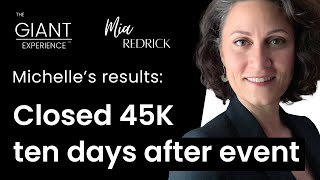 Michelle's Testimonial | 45K closed in 10 days | The Giant Experience
