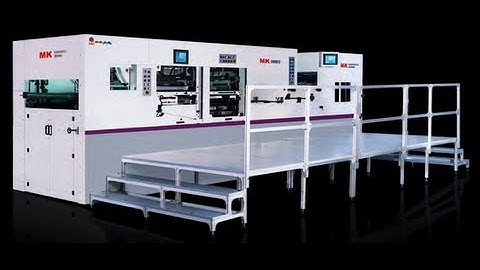 MK1060ER - Automatic Platen Die Cutting Machine with Stripping and Blanking