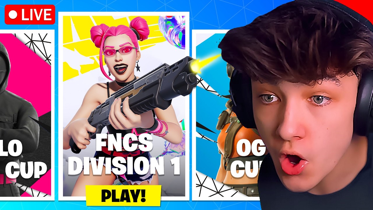 🔴LIVE! - FNCS TOURNAMENT in FORTNITE! (Day 2)