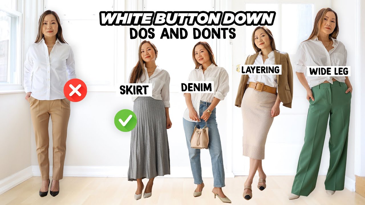You will NEVER look basic again in your white button down shirt