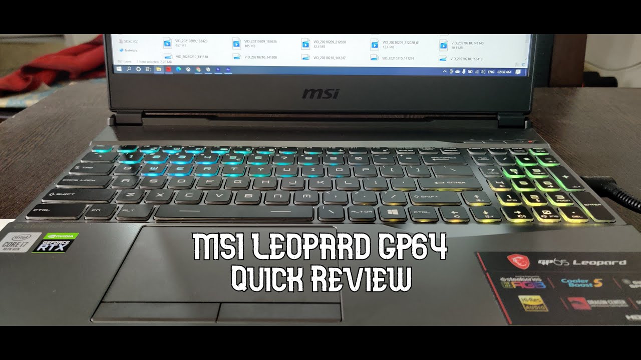 MSI Leapord GP65 Quick Review | NVIDIA GEFORCE RTX 2070 | 32 GB RAM | 8