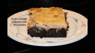 Ooey gooey cheesecake brownies: baking hack