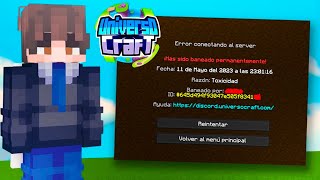 Me Banearon de UNIVERSOCRAFT