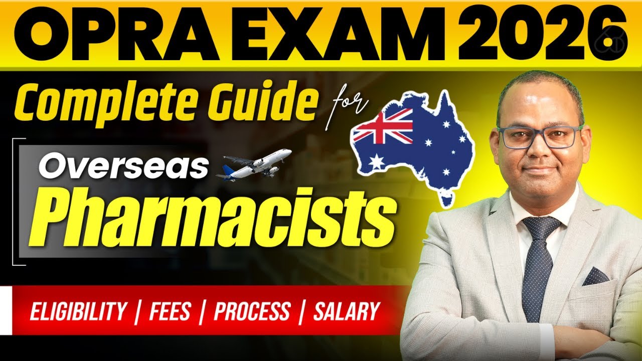 OPRA Exam Australia 2026 | Full Guide for Overseas Pharmacists (Eligibility, Fees, MCQs)