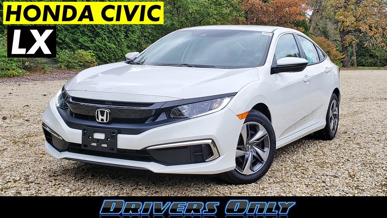 2020 Honda Civic LX 6-Speed Manual - Best Sedan Under $20,000 - YouTube