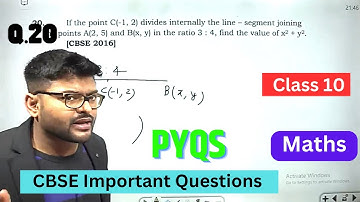 If the point C(-1, 2) divides internally the line – segment joining the points A(2, 5) and B(x, y)